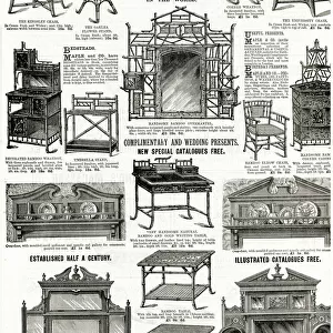 Advert for Maple & Co furniture 1890 Advert for Maple & Co furniture 1890