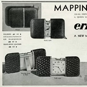 Advert for Mappin & Webb Ermeto Movado pocket watch 1934