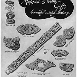 Advert for Mappin & Webb jewellery gifts 1937