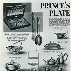 Advert for Mappin & Webb Princes Plate household items 1929