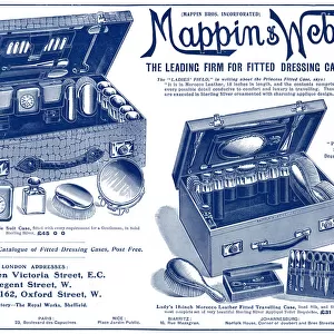 Advert for Mappin & Webbs dressing cases 1907 Advert for Mappin & Webbs dressing