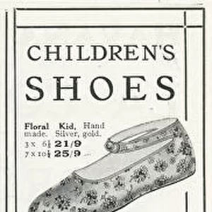 Advert for Marshall & Snelgrove childrens footwear 1927