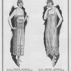 Advert for Marshall & Snelgrove Princess petticoat, 1923