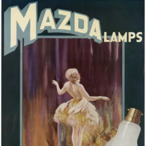 Advert for Mazda light bulbs