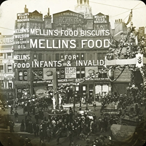 Advertising Mellins Food at Ludgate Circus