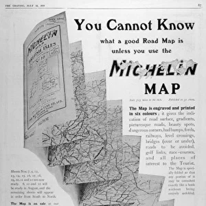 Advert / Michelin Map 1914