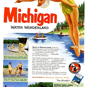 Advertisement, Michigan Water Wonderland