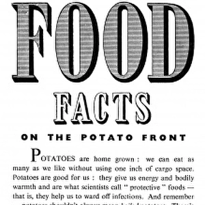 Advert for The Ministry of Food 1941