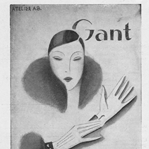 Advert for Nicolet gloves, 1926, Paris