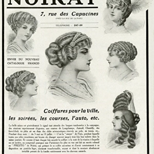 Advert for Noirat, hair and beauty 1912