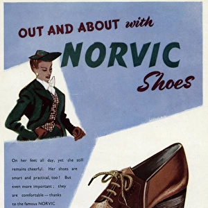 Advert for Norvic shoes for women 1943