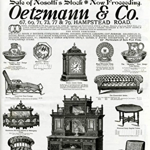 Advert for Oetzmann & Co. Victorian furniture 1885