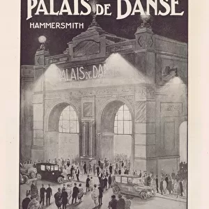 Advert for Palais de Danse, Hammersmith, London, 1921
