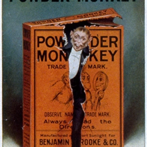 Advertisement for Powder Monkey cleaning powder
