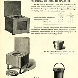 Advertising publicity leaflet, Warners Commodes