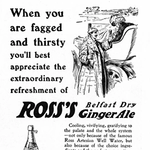 Advert for Rosss Belfast Dry Ginger Ale