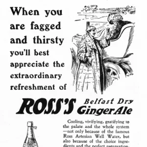 Advert for Rosss Belfast Dry Ginger Ale