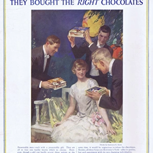 Advert for Rowntrees York Chocolates, 1927