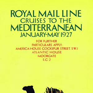 Advert for Royal Mail Line cruises, 1927