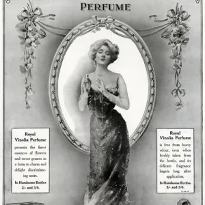 Advert for Royal Vinolia perfume 1912