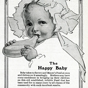 Advertisement for Savory & Moores Food