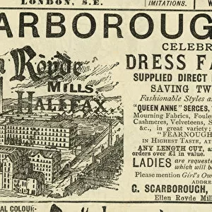 Advert, Scarboroughs Dress Fabrics, Halifax