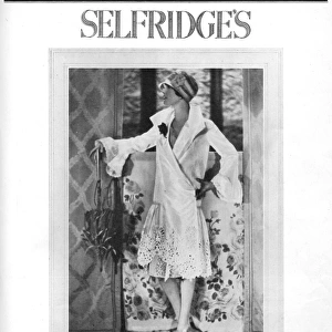 Advert for Selfridges fashion salons, London, 1926