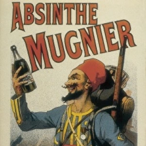 Advertisement sign for absinthe Mugnier, 1895