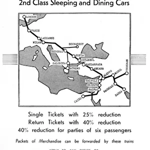 Advertisment for Simplon-Orient Express, Taurus Express