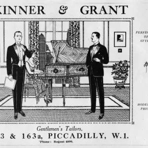 Advert for Skinner & Grant, Gentlemens tailors, 1920s