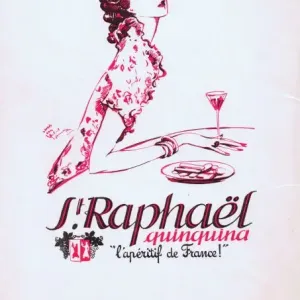 Advert for St Raphael Quinquina Aperitif Advert for St Raphael Quinquina Aperitif