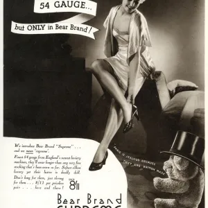 Advert for Stockings by Bear Brand 1934