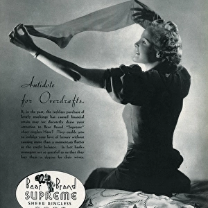 Advert for Stockings by Bear Brand 1938