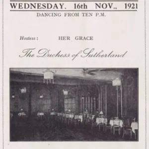 Advert for a subscription dances at Rectors Nightclub, Lond