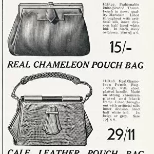 Advert for Swan & Edgar womens handbags 1932 Advert for Swan & Edgar womens