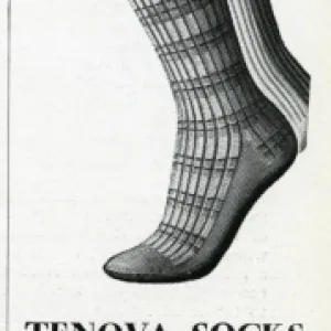 Advert for Tenova mens self-supporting socks 1939