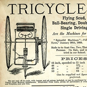 Advertisement for Tricycles