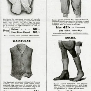 Advert for Turnbull and Asser garments 1918