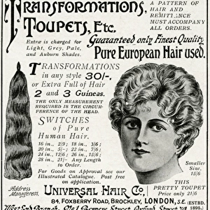 Advert for Universal human hair extensions 1915
