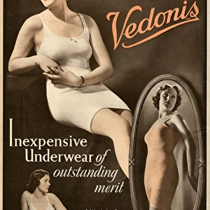 Advert for Vendonis womens underwear 1937
