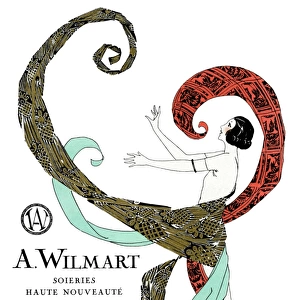 Advertisement for A Wilmart silk, Paris