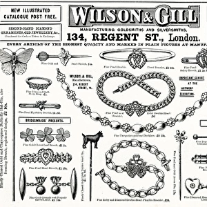 Advert for Wilson & Gill jewellery 1894