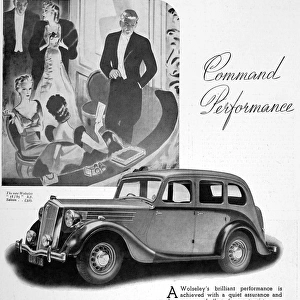 Advertisment for Wolseley car