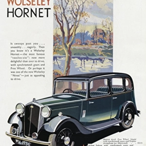 Advert for Wolseley Hornet car 1933