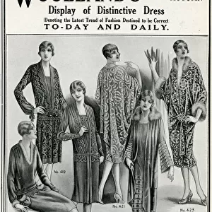 Advert for Woollands womens clothing 1927