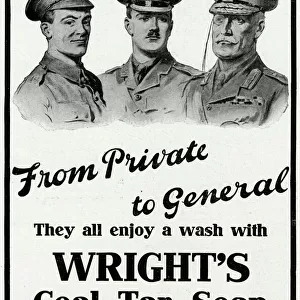 Advert for Wrights coal soap 1916