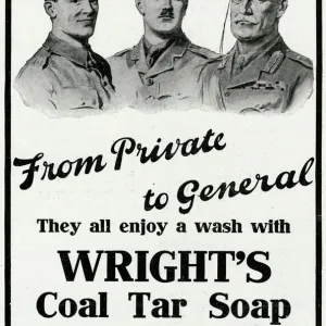 Advert for Wrights coal soap 1916