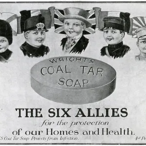 Advert for Wrights Coal Tar Soap 1915