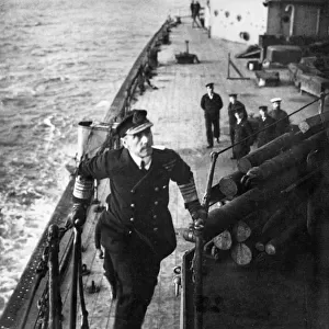 Admiral Sir John Jellicoe on board HMS Iron Duke