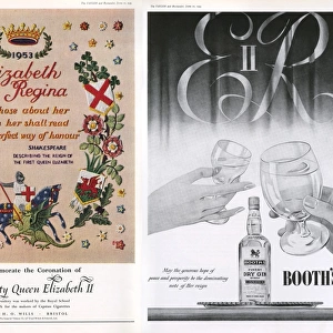 Adverts and messages commemorating the coronation